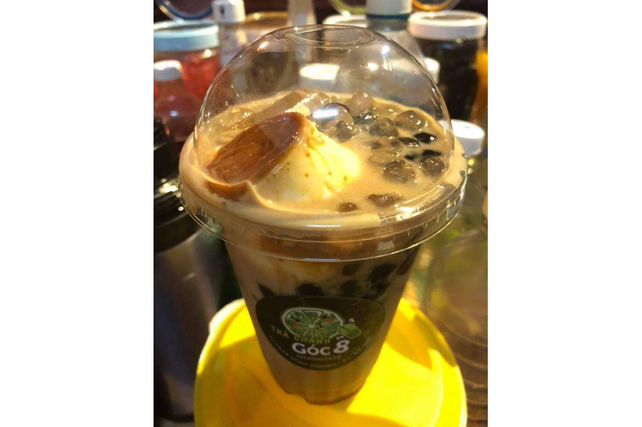 Trà Sữa Socola Và Bánh Flan