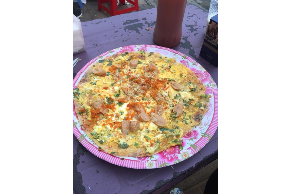 Bánh Tráng Nướng Xúc Xích