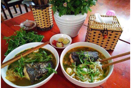 Bánh Canh đầu và ruột