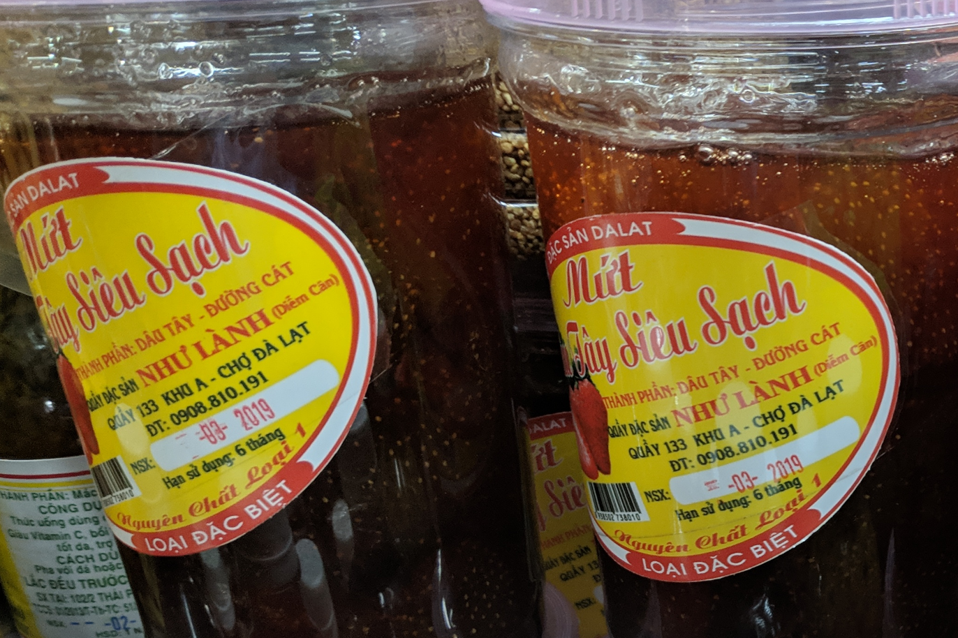 Mứt dâu siêu sạch
