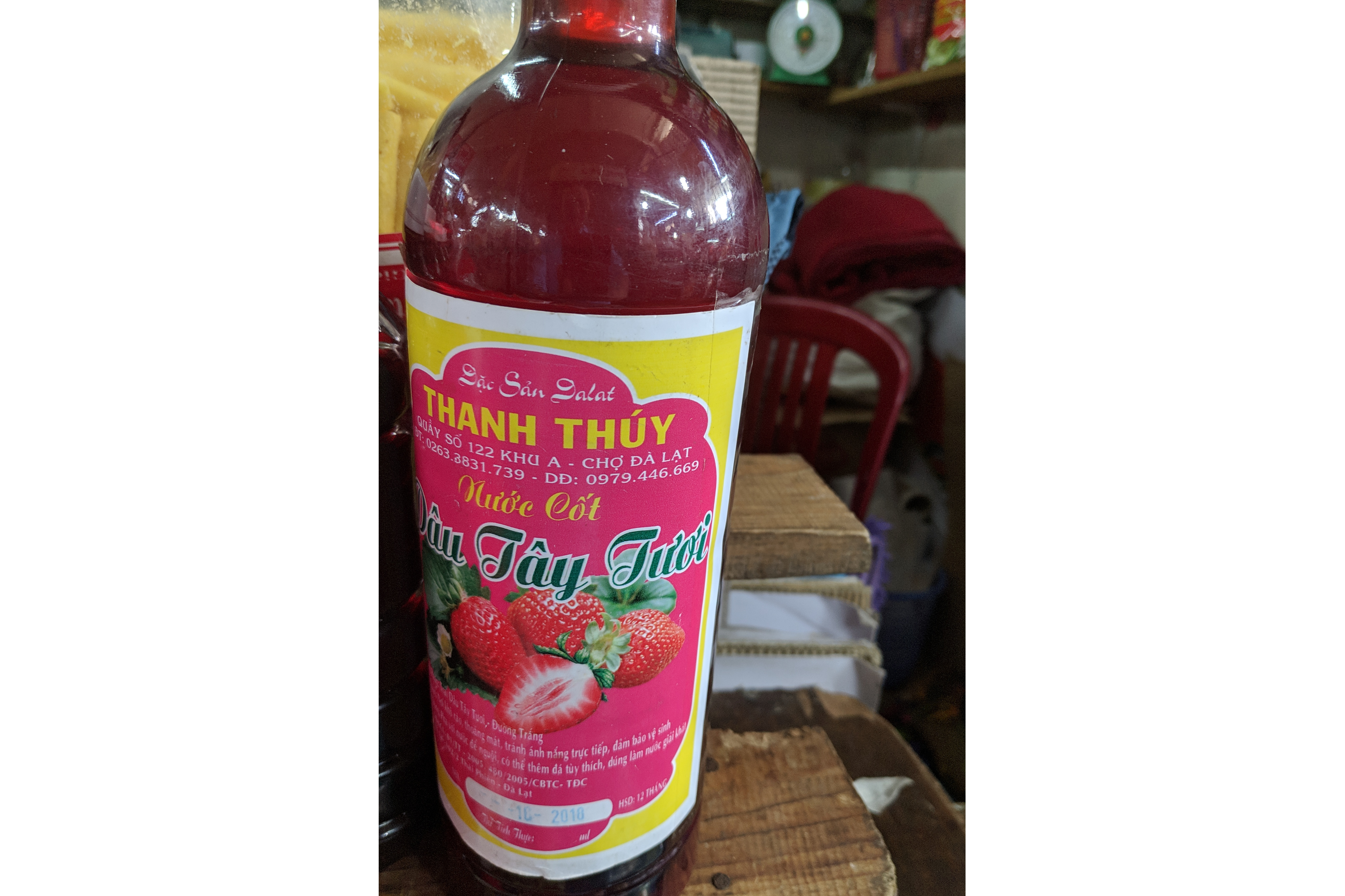 nước cốt dâu tây tươi