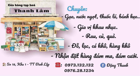 Cửa Hàng Tạp Hóa Thanh Lâm