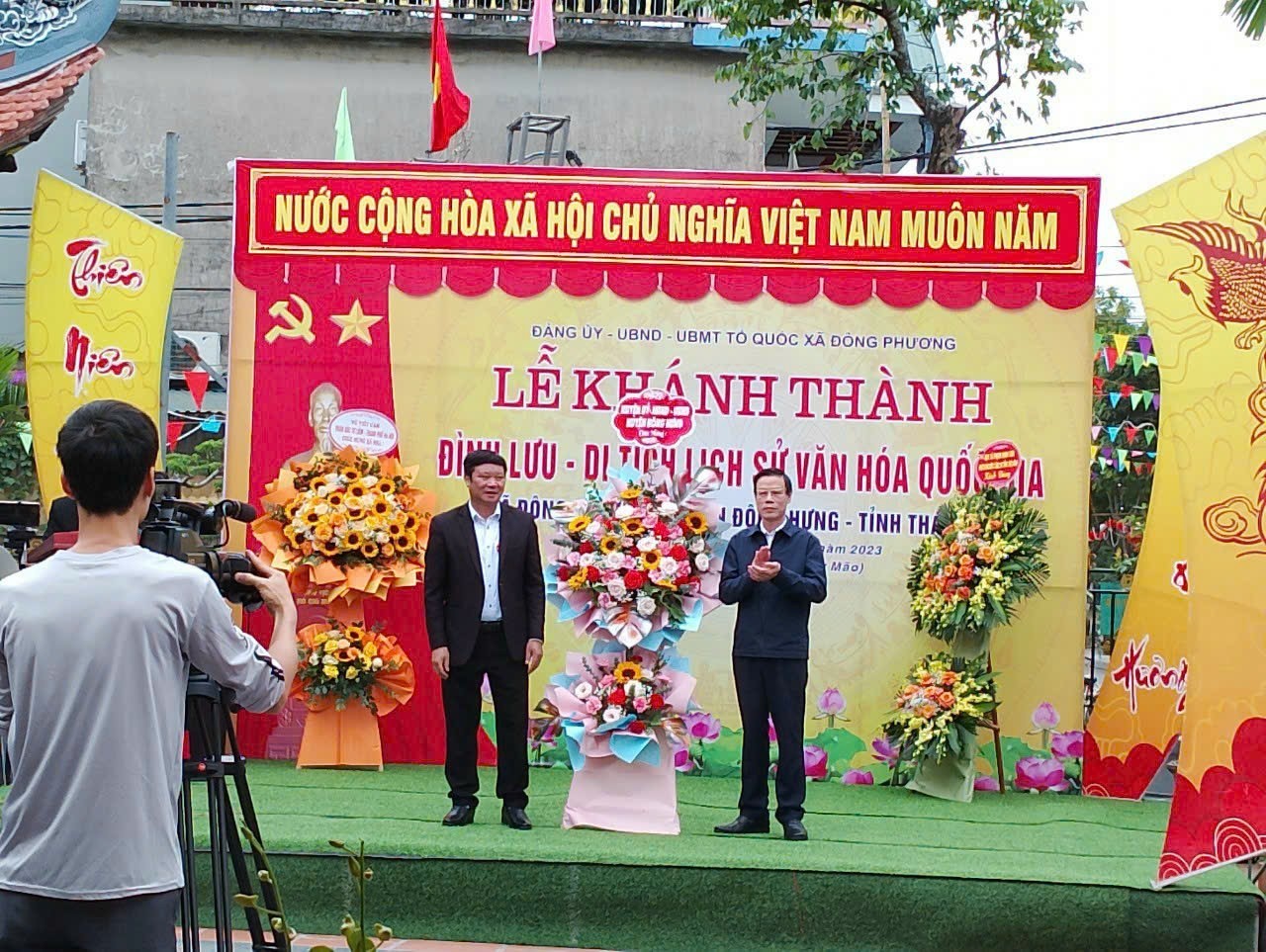 Lễ khánh thành Di tích Lịch sử văn hoá quốc gia Đình Lưu xã Đông Phương, huyện Đông Hưng