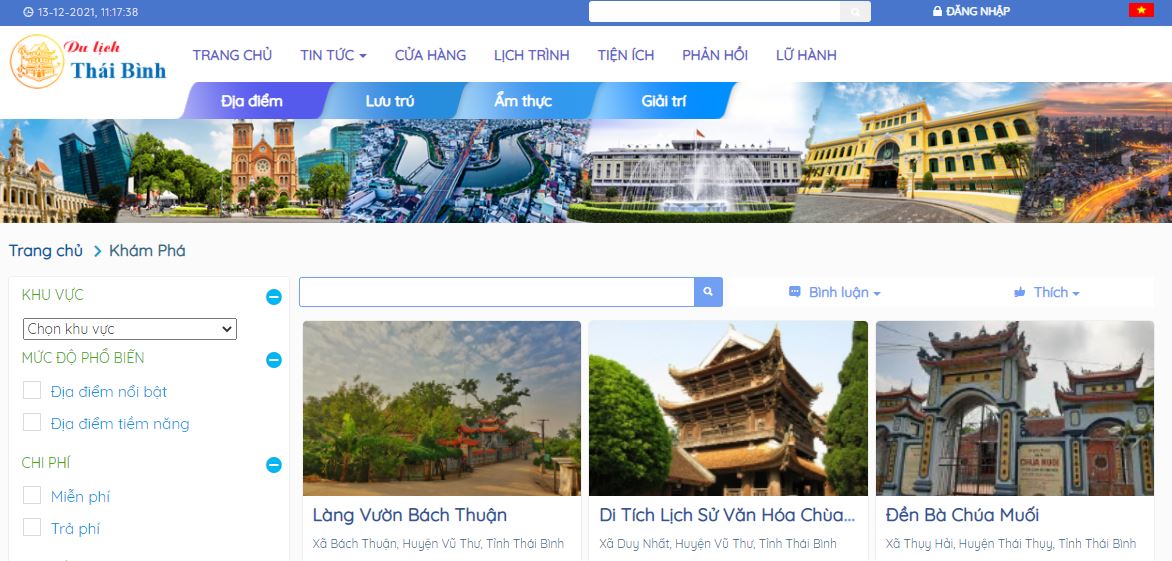 Du lịch Thái Bình và hành trình tiếp cận du lịch thông minh