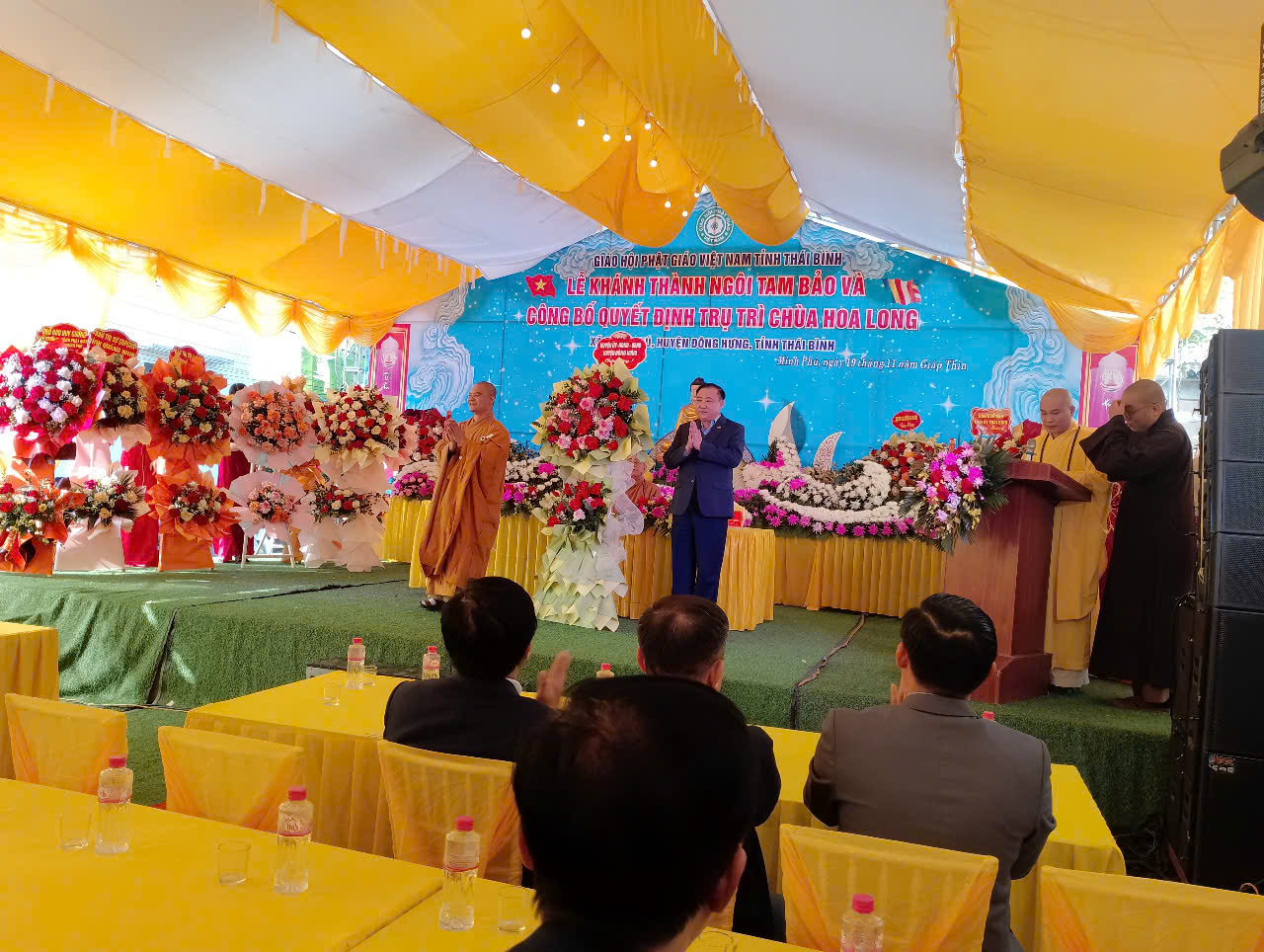 Lễ khánh thành ngôi Tam bảo Chùa Hoa Long Xã Minh phú, huyện Đông Hưng