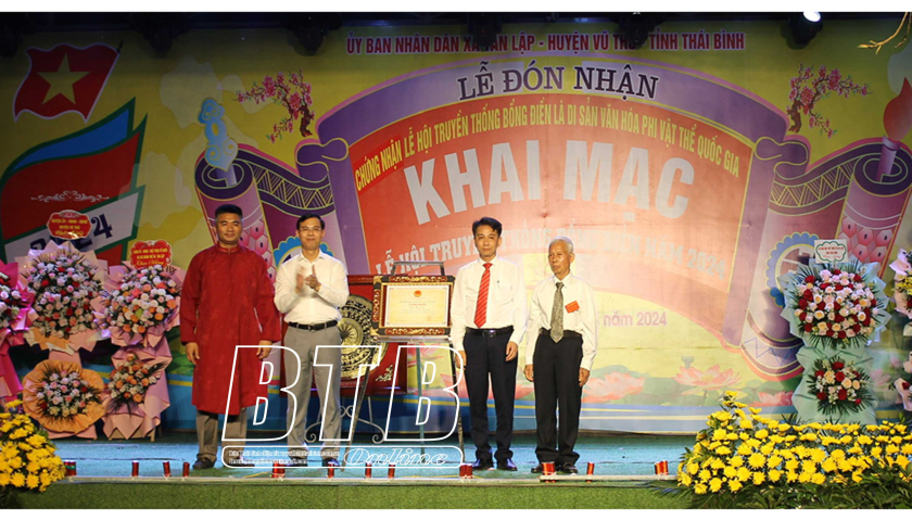 Lễ hội truyền thống Bổng Điền đón Bằng công nhận Di sản văn hóa phi vật thể quốc gia