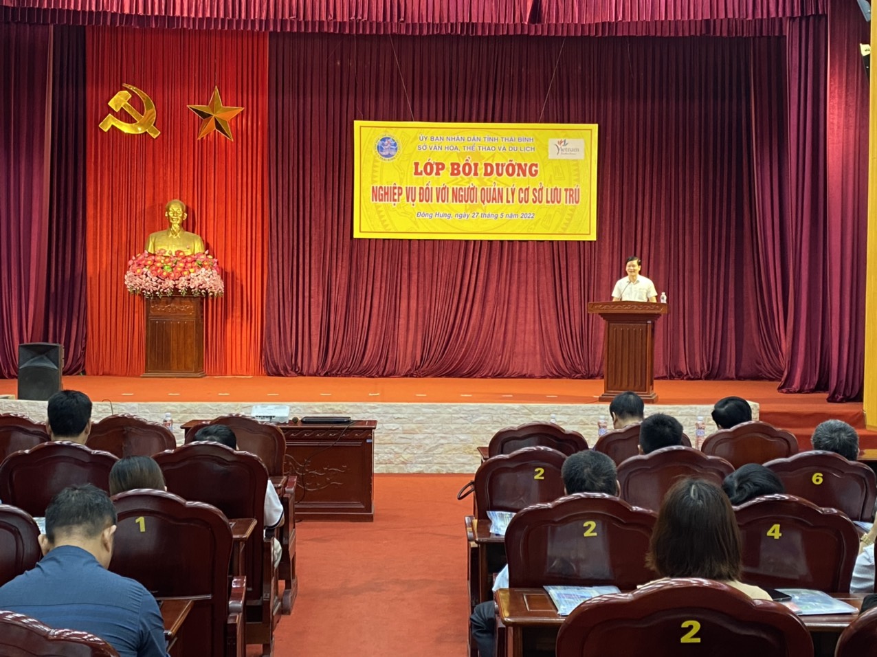 Sở VHTT&DL Thái Bình tổ chức lớp bồi dưỡng nghiệp vụ đối với người quản lý cơ sở lưu trú năm 2022