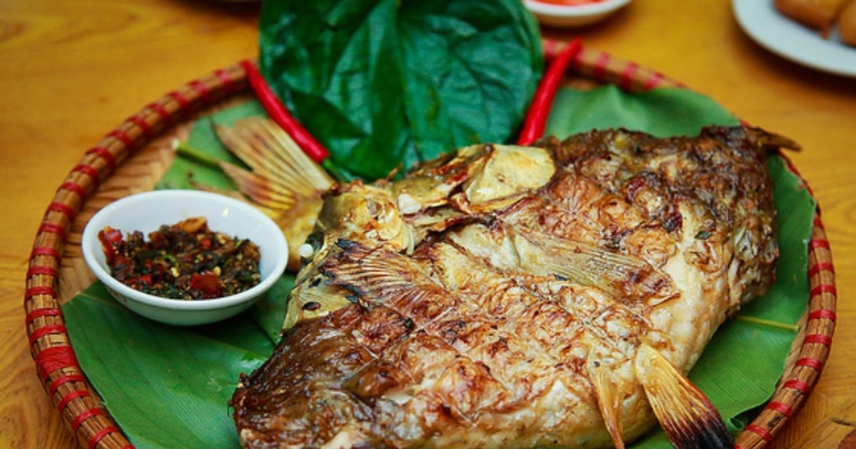 Grilled stream fish