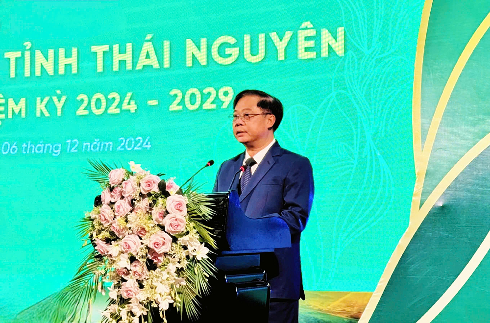 Đồng chí Phạm Văn Thủy, Phó Cục trưởng Cục Du lịch Quốc gia  Việt Nam phát biểu chỉ đạo và chúc mừng tại Đại hội