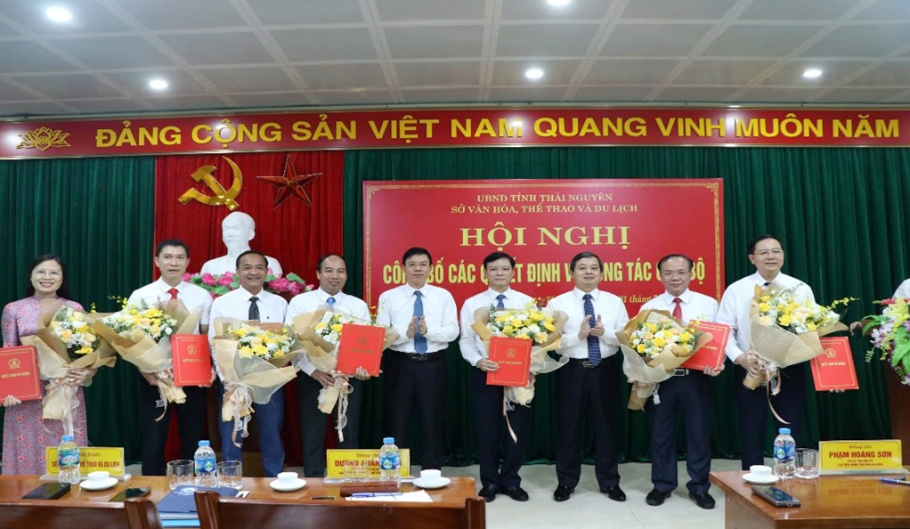Công bố các chức danh lãnh đạo của Sở Văn hóa, Thể thao và Du lịch  tỉnh Thái Nguyên