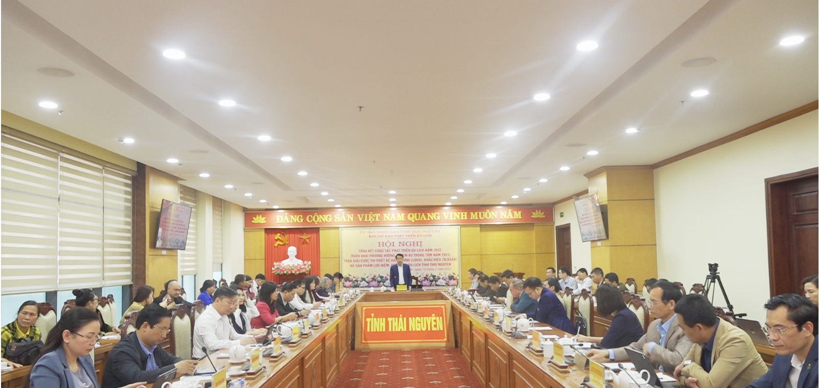 Thái Nguyên tổ chức Hội nghị tổng kết công tác phát triển du lịch năm 2022, triển khai phương hướng, nhiệm vụ trọng tâm năm 2023; trao giải cuộc thi thiết kế biểu trưng (logo), khẩu hiệu (slogan) và sản phẩm lưu niệm, quà tặng du lịch tỉnh Thái Nguyên