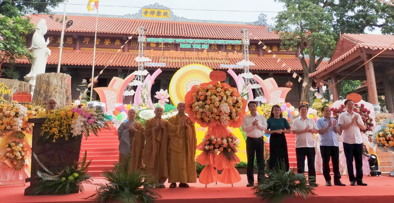 Giáo hội Phật giáo Việt Nam tỉnh Thái Nguyên tổ chức Đại lễ Phật đản tại chùa Phù Liễn
