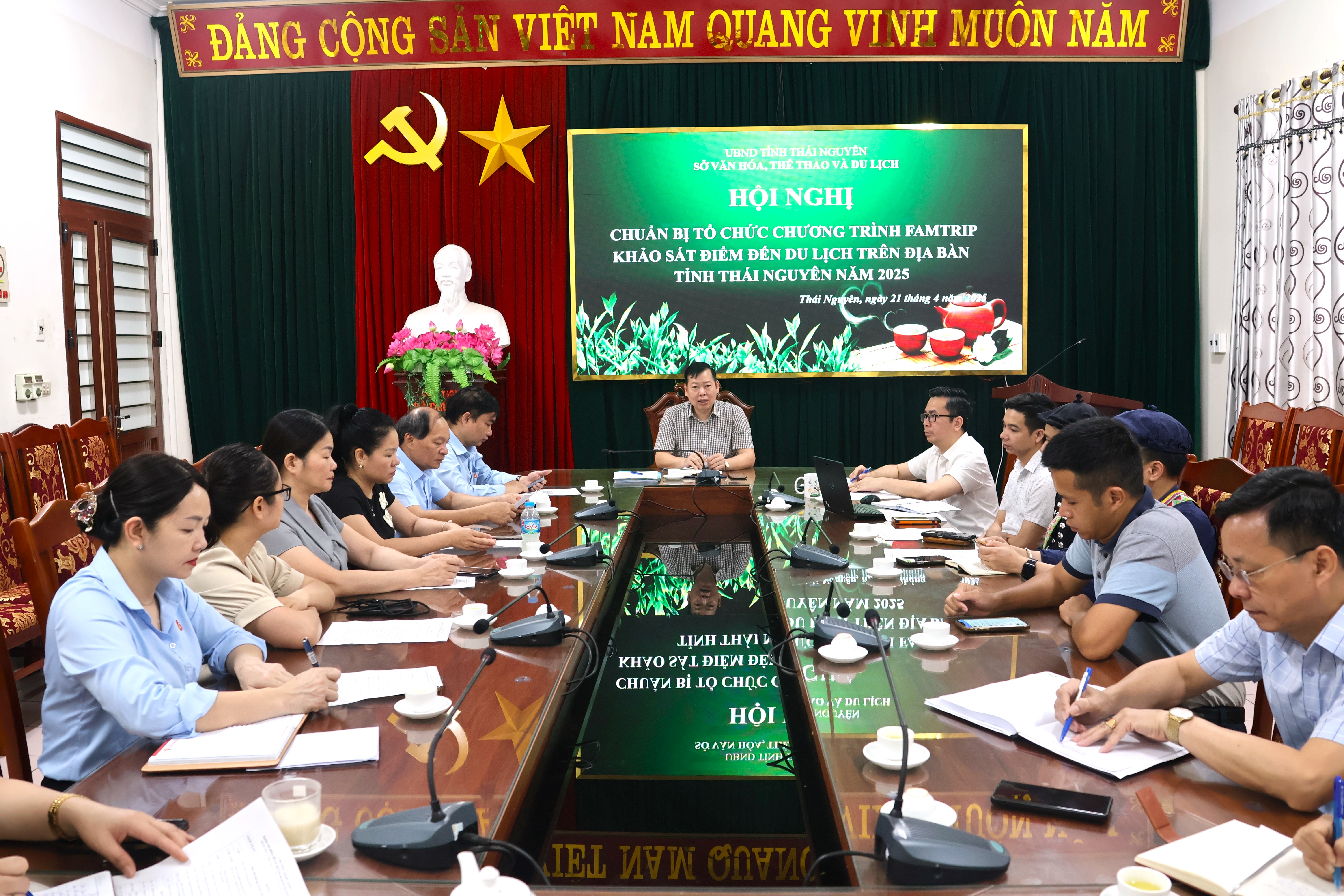 Chuẩn bị các điều kiện tổ chức Chương trình Famtrip khảo sát điển đến du lịch trên địa bàn tỉnh Thái Nguyên năm 2025  