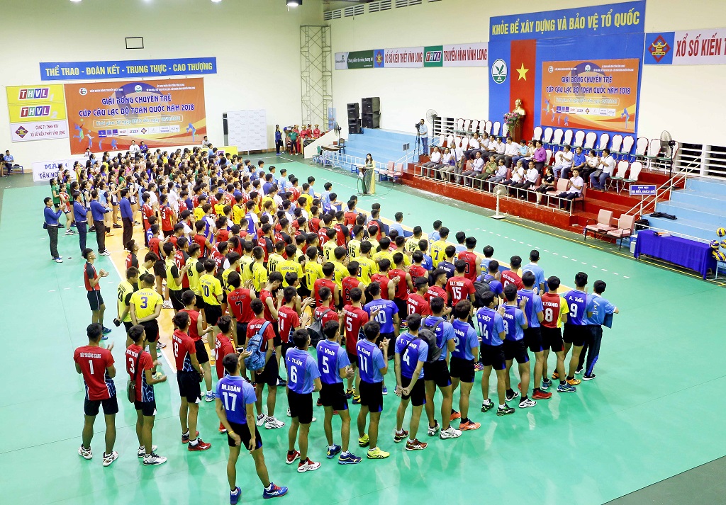 Giải bóng chuyền trẻ Cúp các CLB toàn quốc 2018 Truyền hình Vĩnh Long giành trọn 3 điểm đầu tiên
