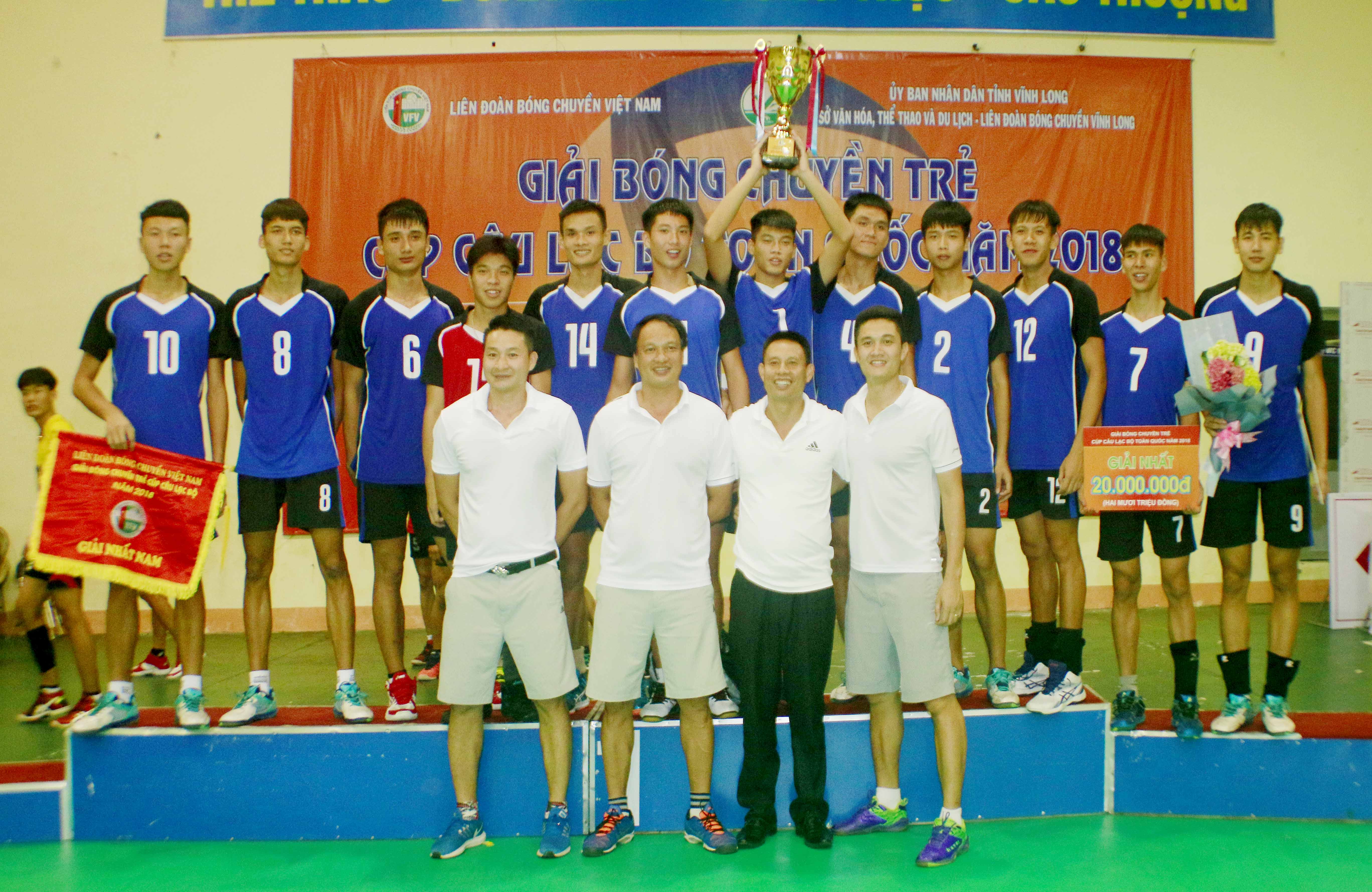 Giải bóng chuyền trẻ Cúp các CLB toàn quốc 2018 VTV Bình Điền Long An và Biên Phòng đăng quang