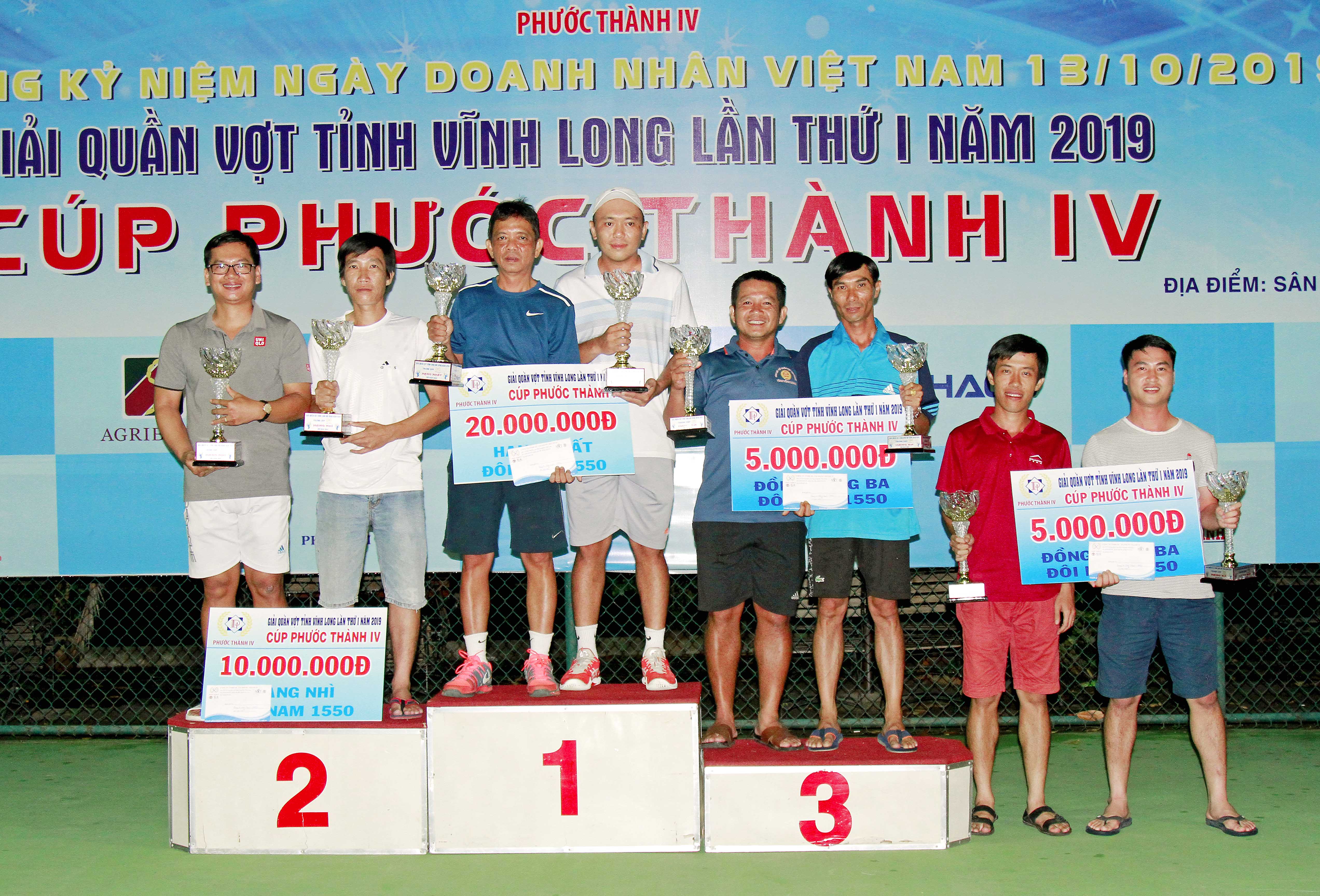 Giải quần vợt tỉnh Vĩnh Long lần thứ nhất năm 2019 tranh cúp Phước Thành IV