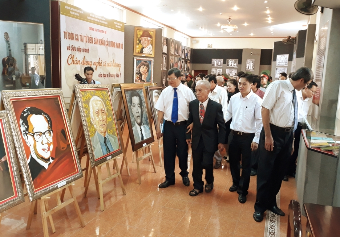 Trưng bày chuyên đề “Từ đờn ca tài tử đến sân khấu cải lương Nam bộ và sưu tập tranh chân dung nghệ sĩ cải lương của họa sĩ Trương Văn Ý”