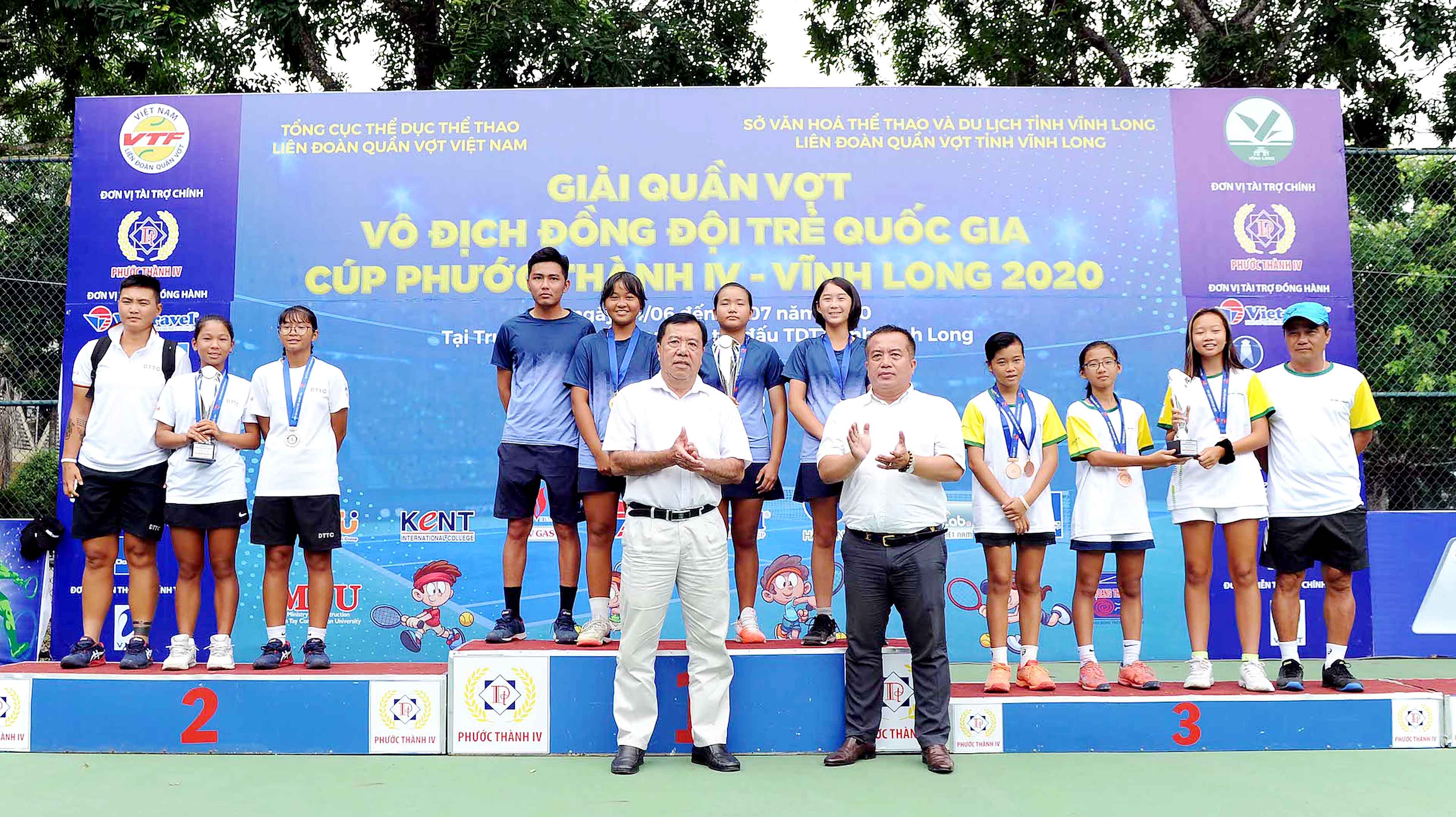 KẾT THÚC GIẢI QUẦN VỢT VÔ ĐỊCH ĐỒNG ĐỘI TRẺ QUỐC GIA CÚP PHƯỚC THÀNH IV- VĨNH LONG 2020