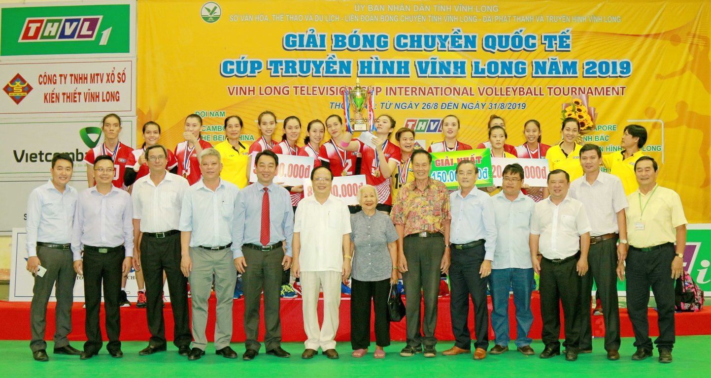 Nữ Truyền hình Vĩnh Long vô địch giải Bóng chuyền quốc tế 2019 