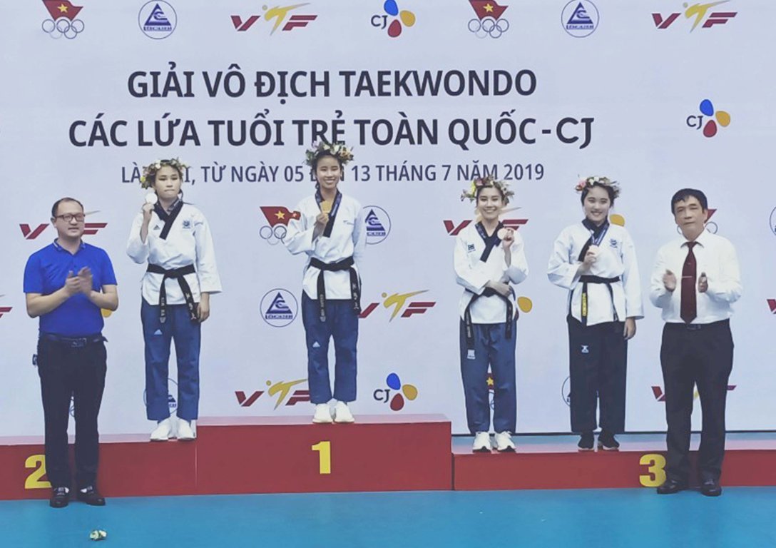 Vĩnh Long giành 7 huy chương giải vô địch taekwondo các lứa tuổi trẻ toàn quốc- CJ 2019
