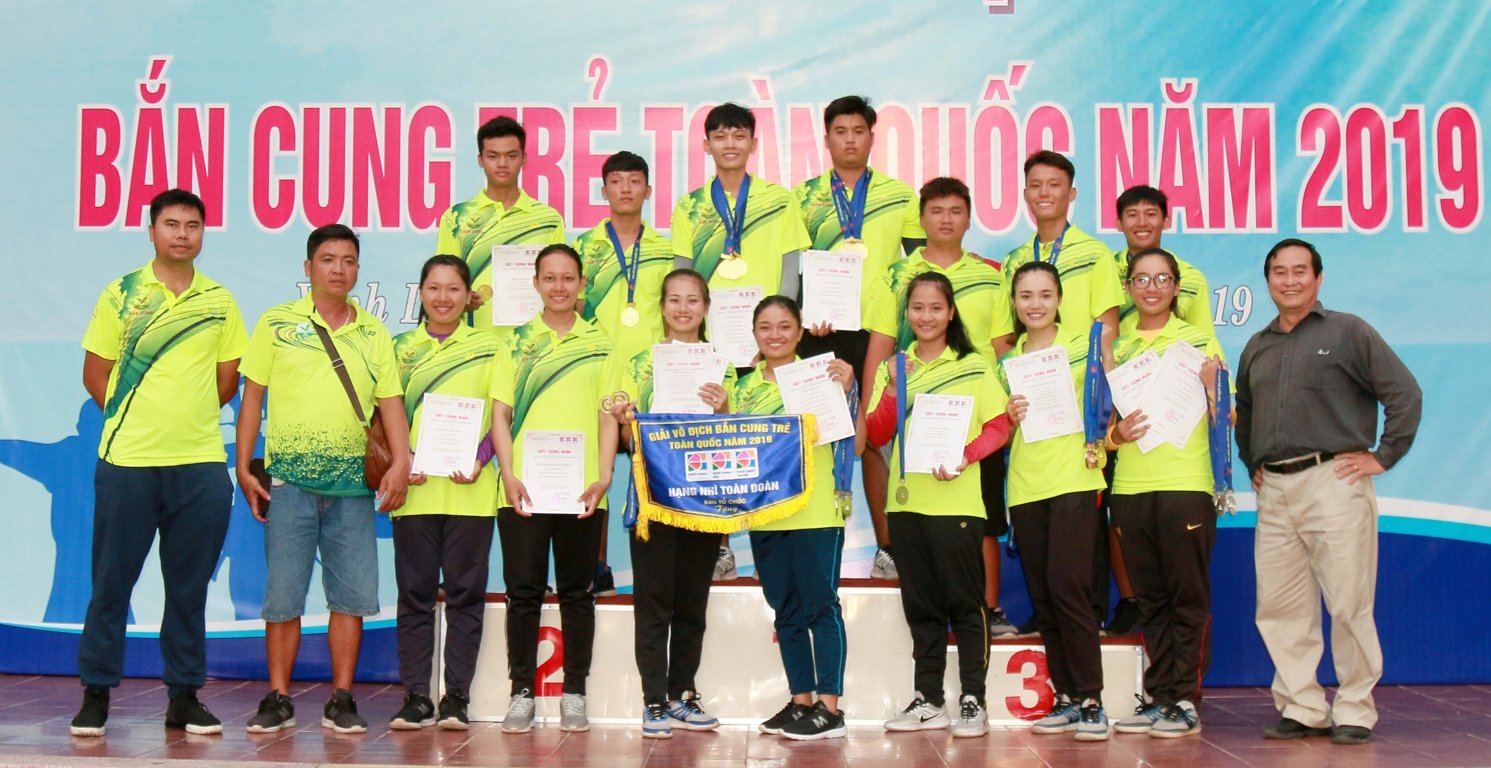 Vĩnh Long xếp hạng nhì toàn đoàn giải vô địch Cúp bắn cung trẻ toàn quốc 2019