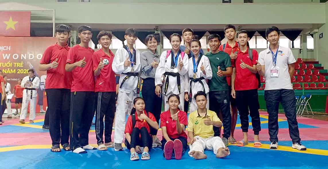 GIẢI VÔ ĐỊCH TAEKWONDO CÁC LỨA TUỔI TRẺ TOÀN QUỐC 2020: Vĩnh Long giành 14 huy chương