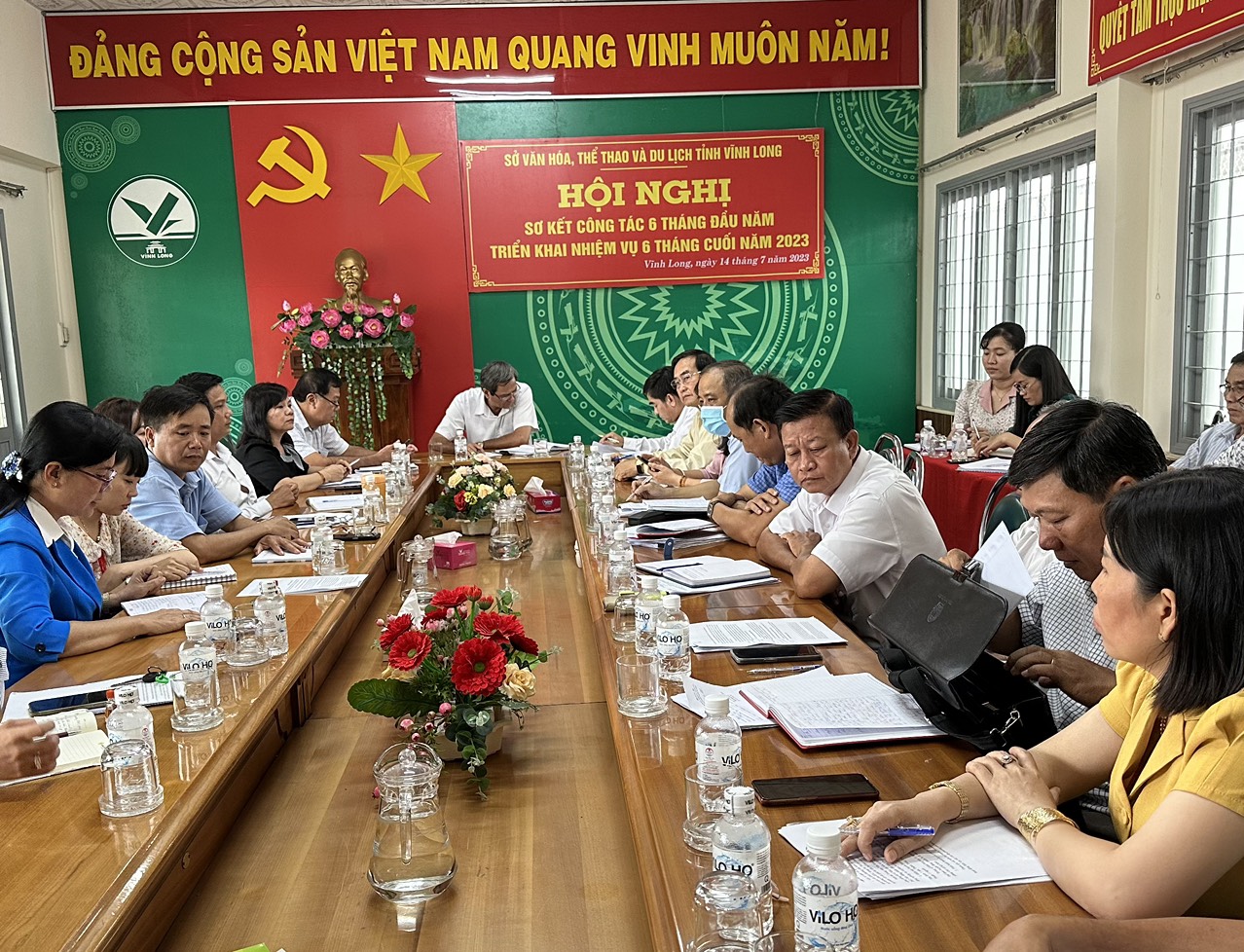 SỞ VĂN HOÁ, THỂ THAO VÀ DU LỊCH TỔ CHỨC HỘI NGHỊ  SƠ KẾT CÔNG TÁC VĂN HOÁ, THỂ THAO VÀ DU LỊCH  6 THÁNG ĐẦU NĂM 2023 