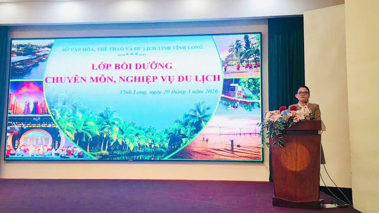 SỞ VĂN HOÁ, THỂ THAO VÀ DU LỊCH TỔ CHỨC LỚP BỒI DƯỠNG CHUYÊN MÔN NGHIỆP VỤ DU LỊCH TẠI KHU VỰC BẾN TRE