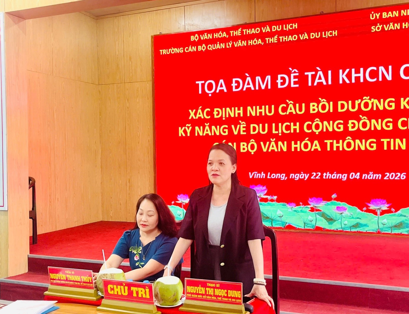 Sở Văn hoá, Thể thao và Du lịch tỉnh Vĩnh Long tiếp và làm việc với Đoàn công tác Trường Cán bộ quản lý văn hóa, thể thao và du lịch