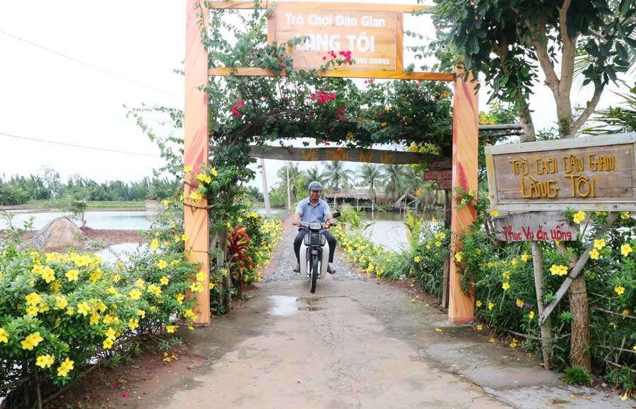 Làng quê đáng sống ở tỉnh Vĩnh Long là một xã nông thôn mới hướng tới kiểu mẫu bên dòng sông Cổ Chiên 