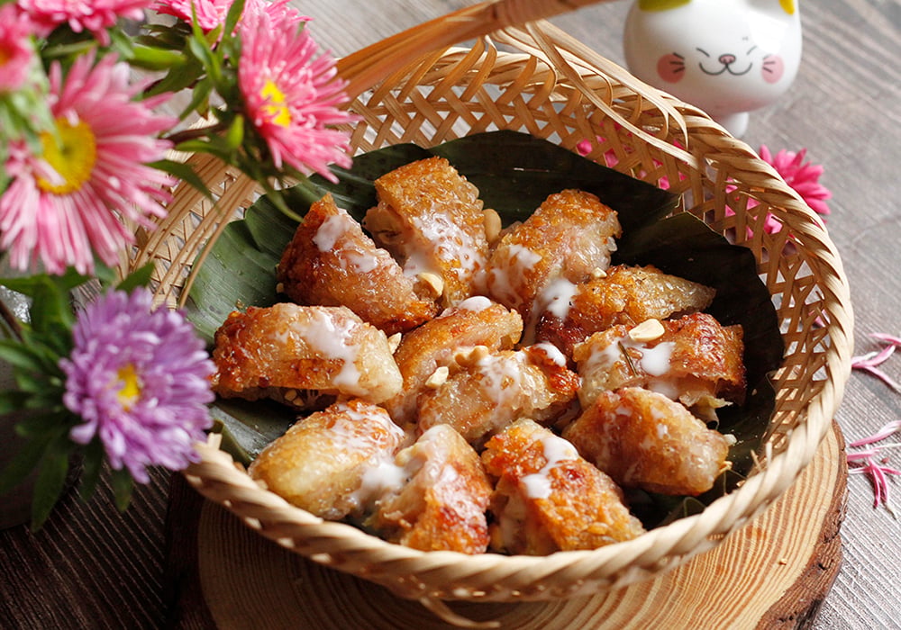 Chuối nếp nướng