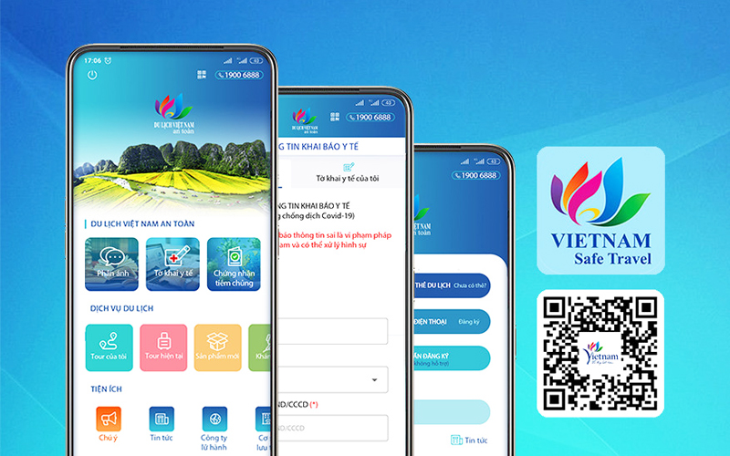 Integrate "Medical declaration" on the application "Safe tourism in Vietnam"