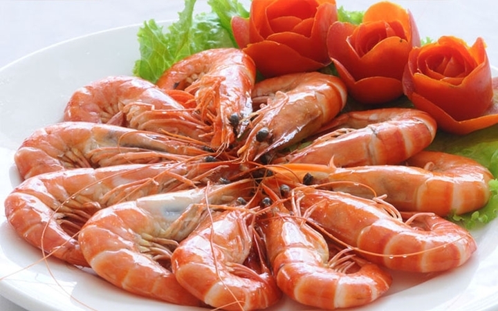steamed shrimp