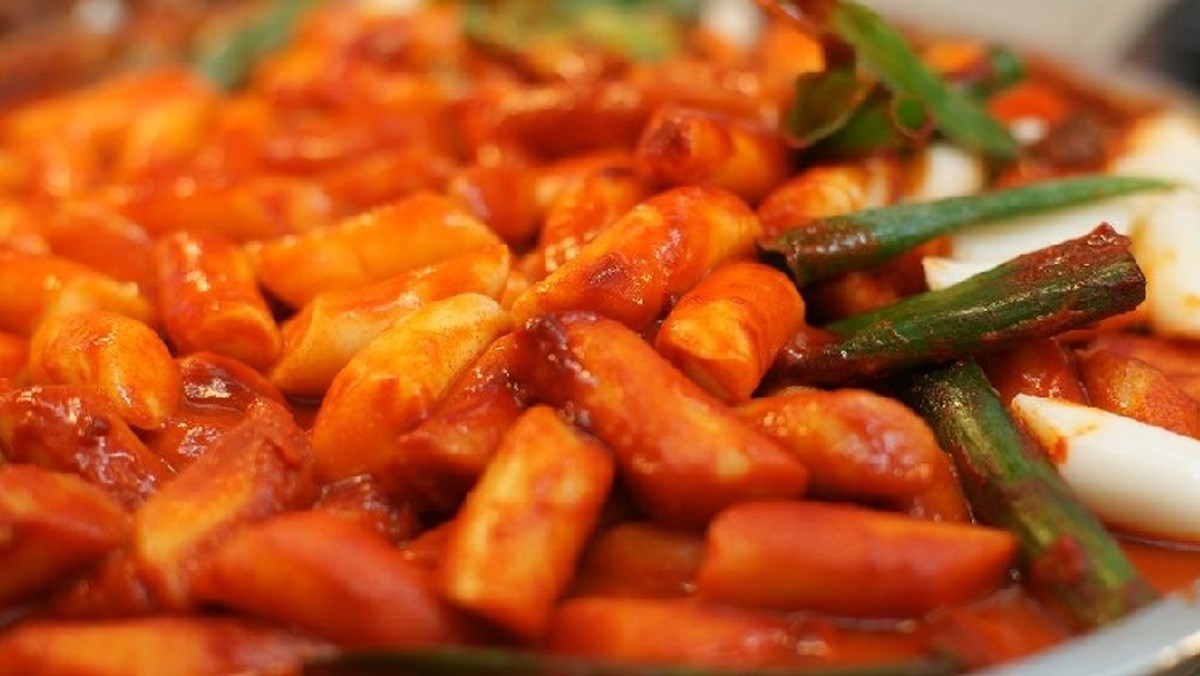 Spicy rice cake